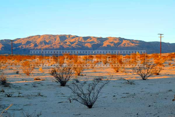 Mojave desert sunrise near Twentynine Palms, travel images