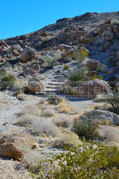 Climb of the hiking trail