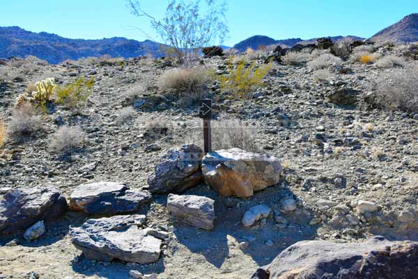 travel images - hikign trail directions marker