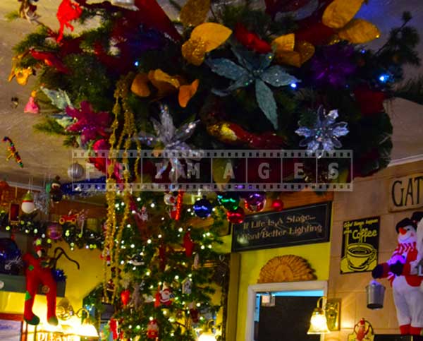 Evergreen cafe wrightwood california christmas decorations