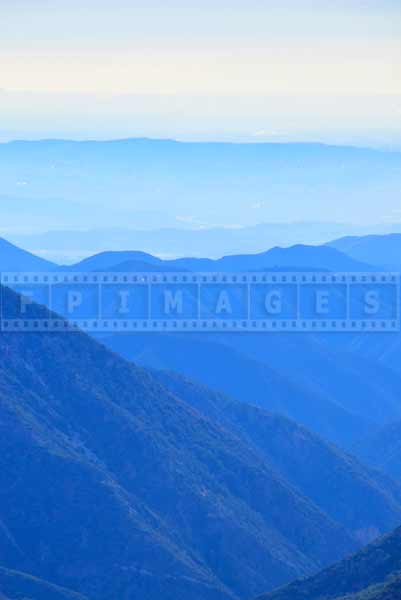 Amazing blue colors in mountains landscape