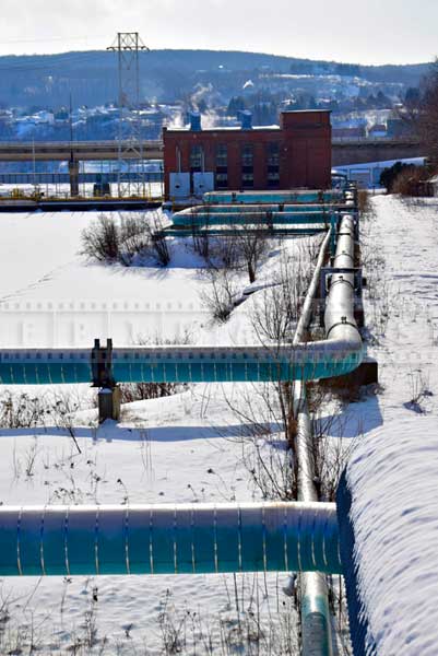 Edmundston industrial cityscape