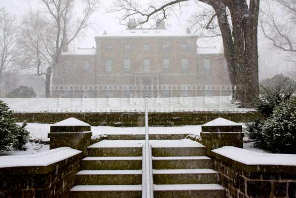 Backyard view of the Lieutenant governor house in Halifax, winter picture