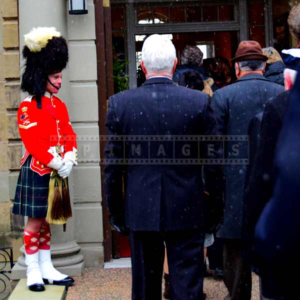 Visitors entering the Lieutenant governor residence in Halifax