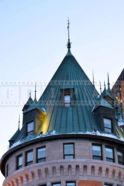 European architecture detail of the chateau