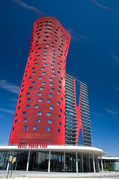 images of colorful modern buildings in spain