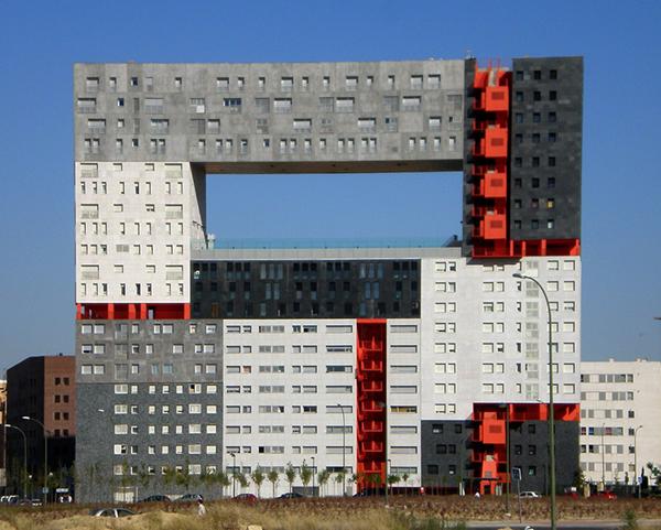 images of colorful modern buildings in spain