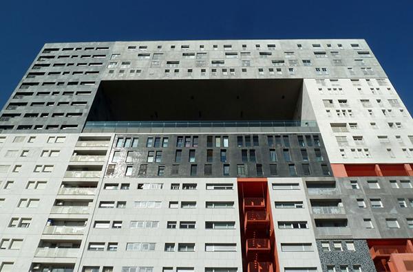 images of colorful modern buildings in spain