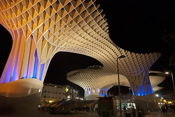 images of colorful modern buildings in spain