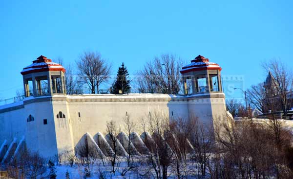 Observation towers at Levis side of the river