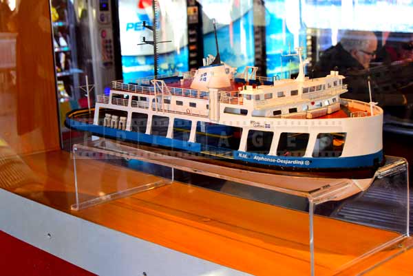 Model of a ferry 