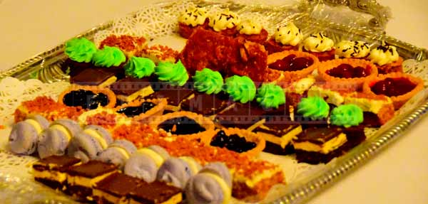 Sweet mini pastries served at Government House in Halifax, NS