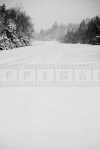 nova scotia winter road, snowstorm march 18, 2015