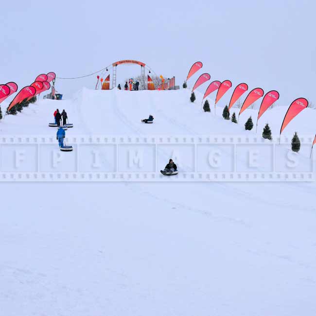 Snow tubing at Bonhomme winterland