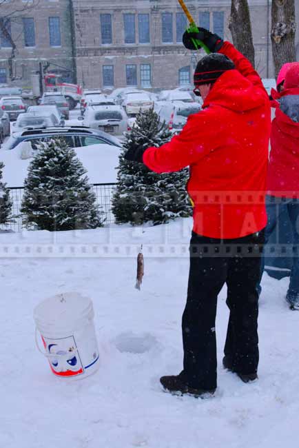 Trout ice fishing (la peche blanche)