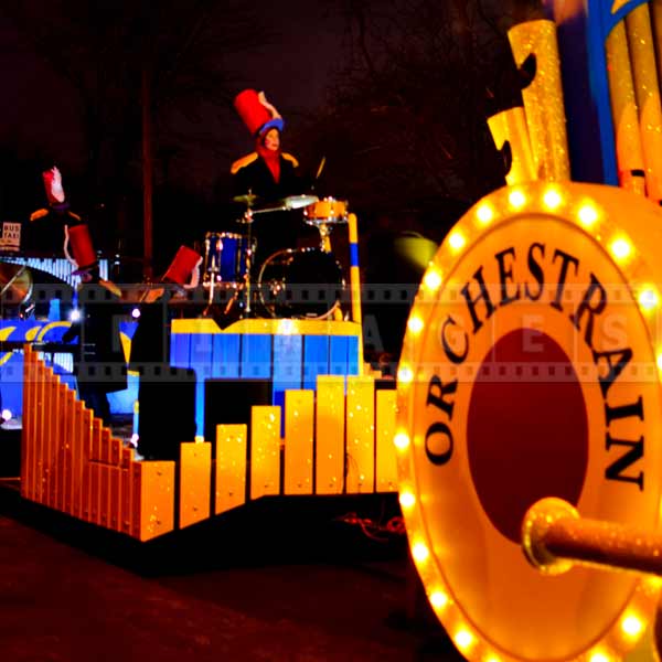 Musical Orchestra Train at the night parade