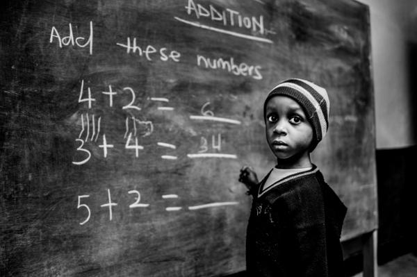 black and white photography of black kids