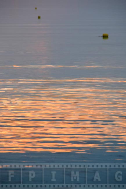 Sunrise reflections in the ocean