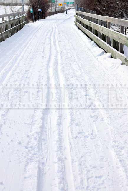 Cross country skiing trail