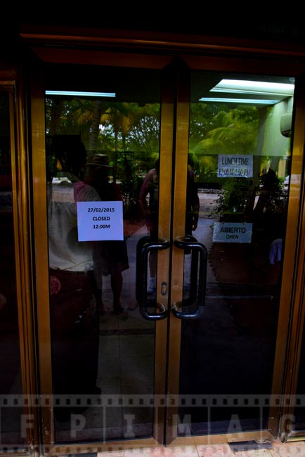 Bank closes for lunch at 12 noon