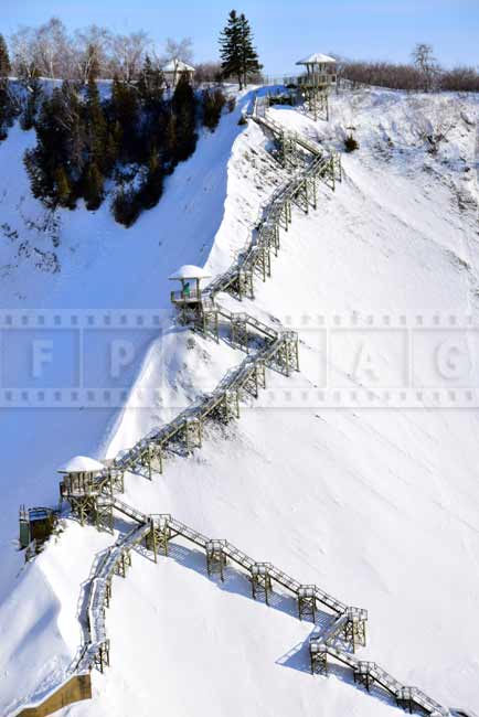 Panoramic stairway, north side of the river