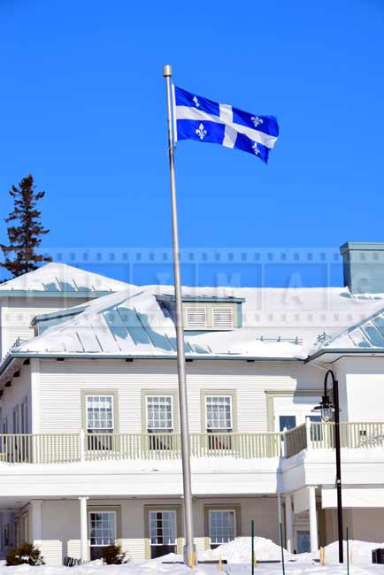 Quebec flag at Montmorency Manor