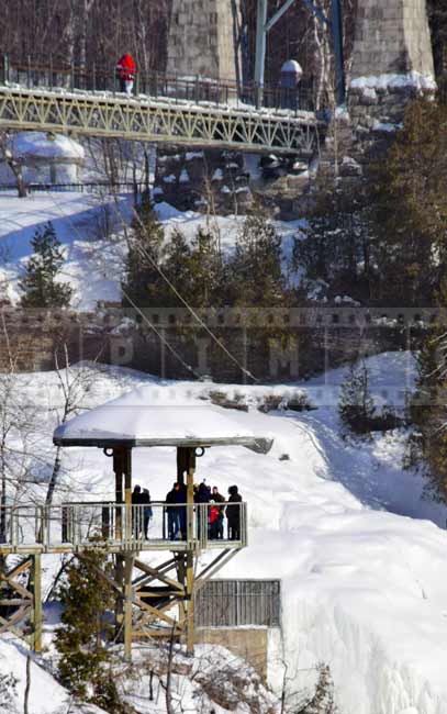 Baroness lookout gazebo and suspension bridge