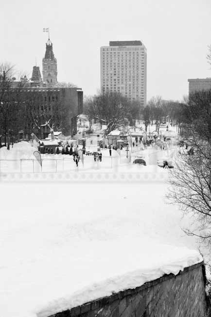 View from Quebec Citadel at Bonhomme Winterland