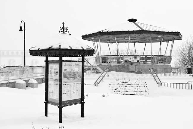 Gazebo at Governor's Promenade in Quebec city