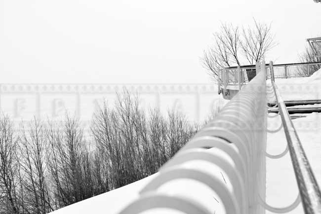 Governor's promenade runs along St. Lawrence river