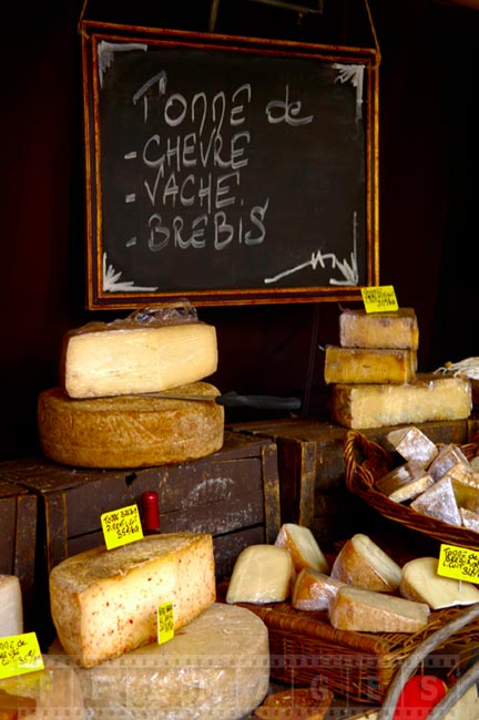 Cheeses made from various milk - goat, cow and sheep