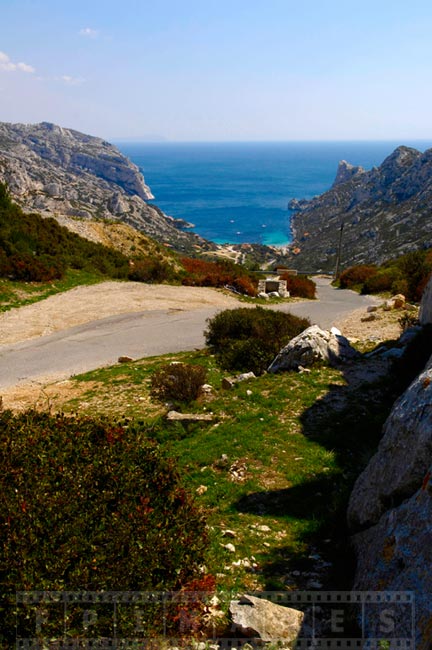 Scenic seascape in South of France