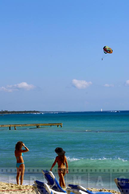 Beautiful beach scenes in La Romana, DR