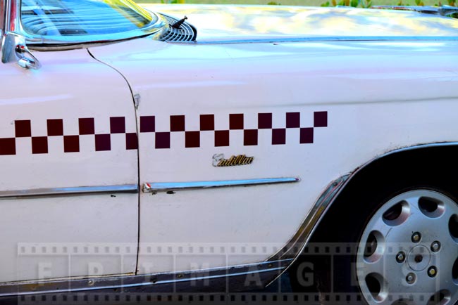 Vintage car detail - front fender