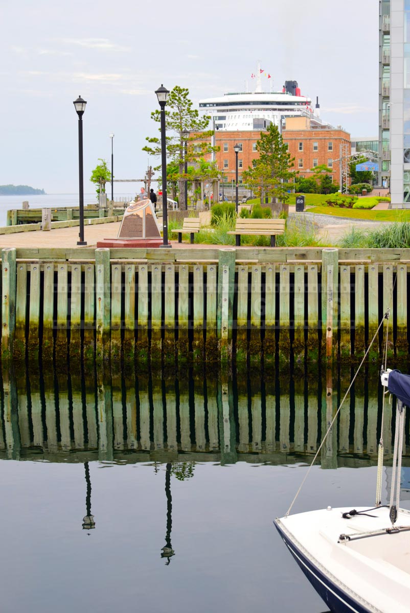 Halifax waterfront and Queen Mary 2