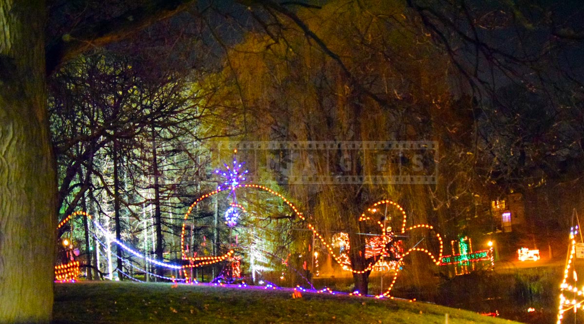 Albany, NY Holiday Lights in the Park is a great Christmas trip idea