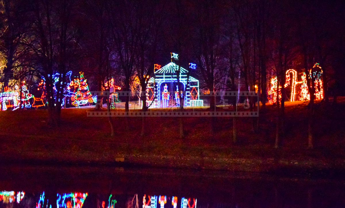 Albany, NY Holiday Lights in the Park is a great Christmas trip idea