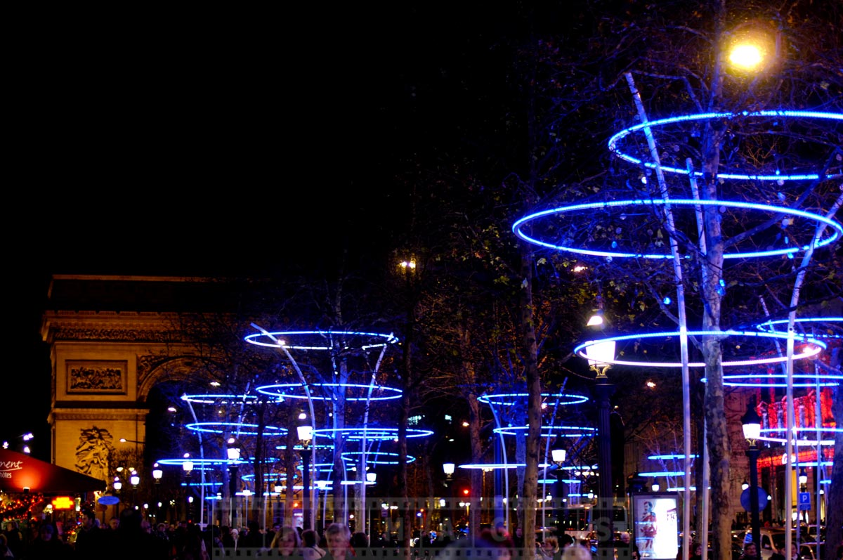 Champs Elysee at night exciting thing to do in Paris