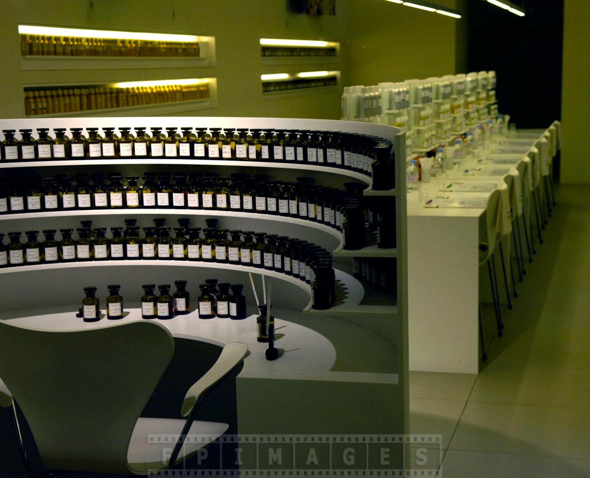 Scents mixing lab at Fragonard, Grasse