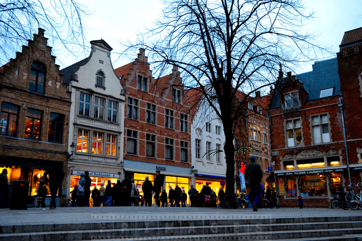 Charming old buildings and shopping street