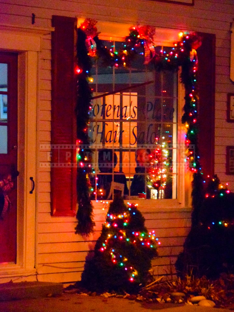 Saint Andrews, NB waterfront Christmas decorations and Christmas Parade