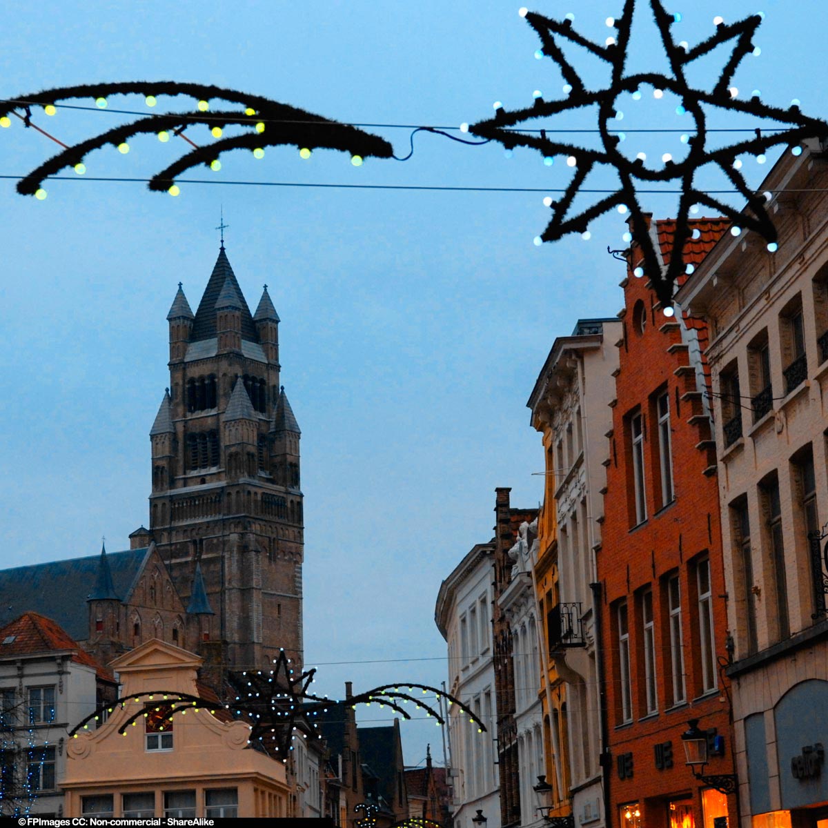 Saint Salvator Cathedral, famous landmark in Bruges, Belgium