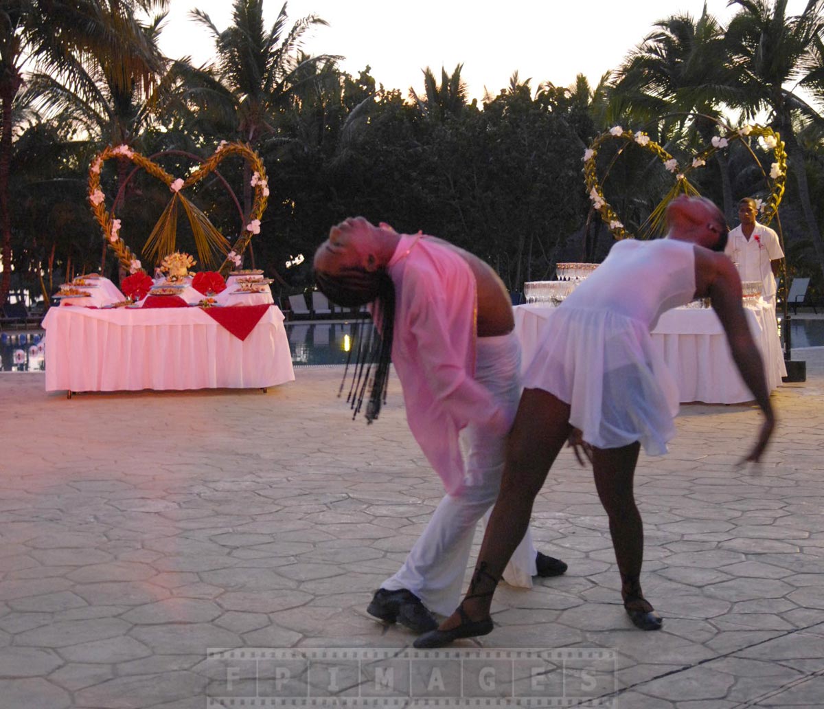 Dominican dancers performing romantic dance