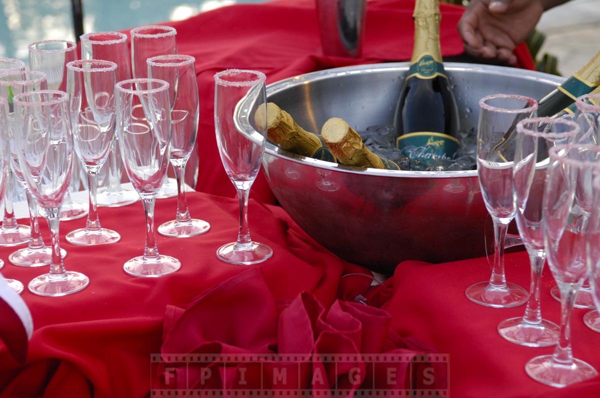 Unlimited champagne being chilled for Valentines celebrations