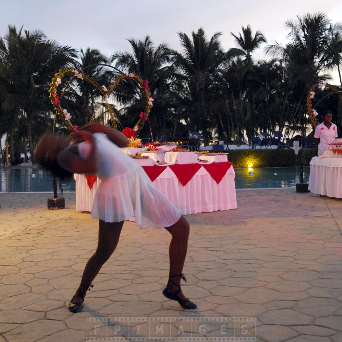 Dominican dancers performing romantic dance