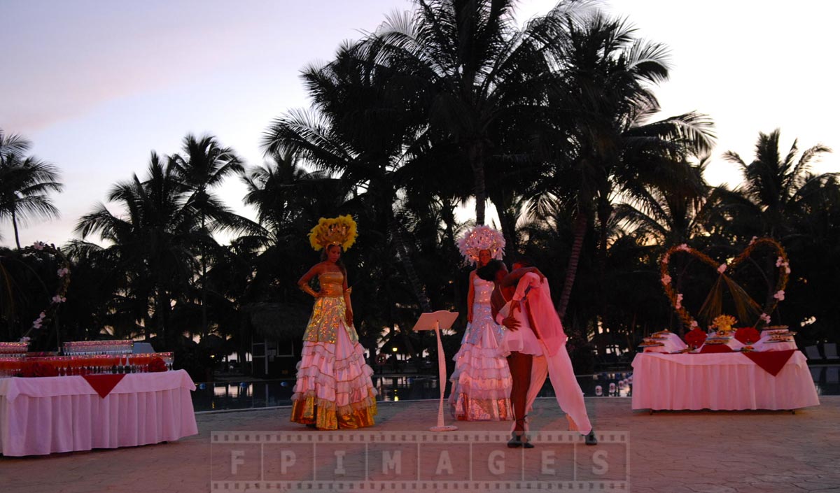 Romantic dance, Valentines day show at Gran Dominicus resort