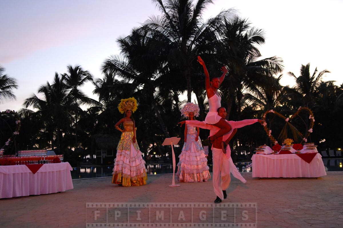 Romantic dance, Valentines day show at Gran Dominicus resort