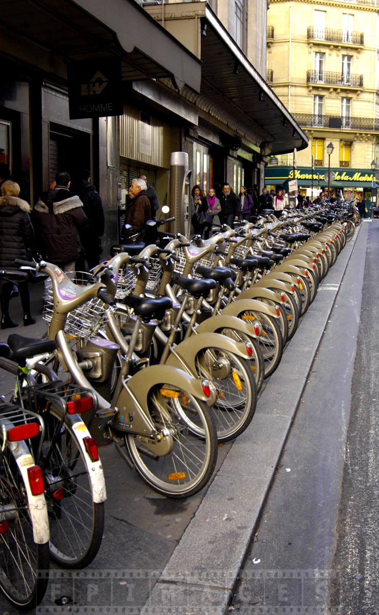 Explore Paris on bike from Velib, first 30 minutes free