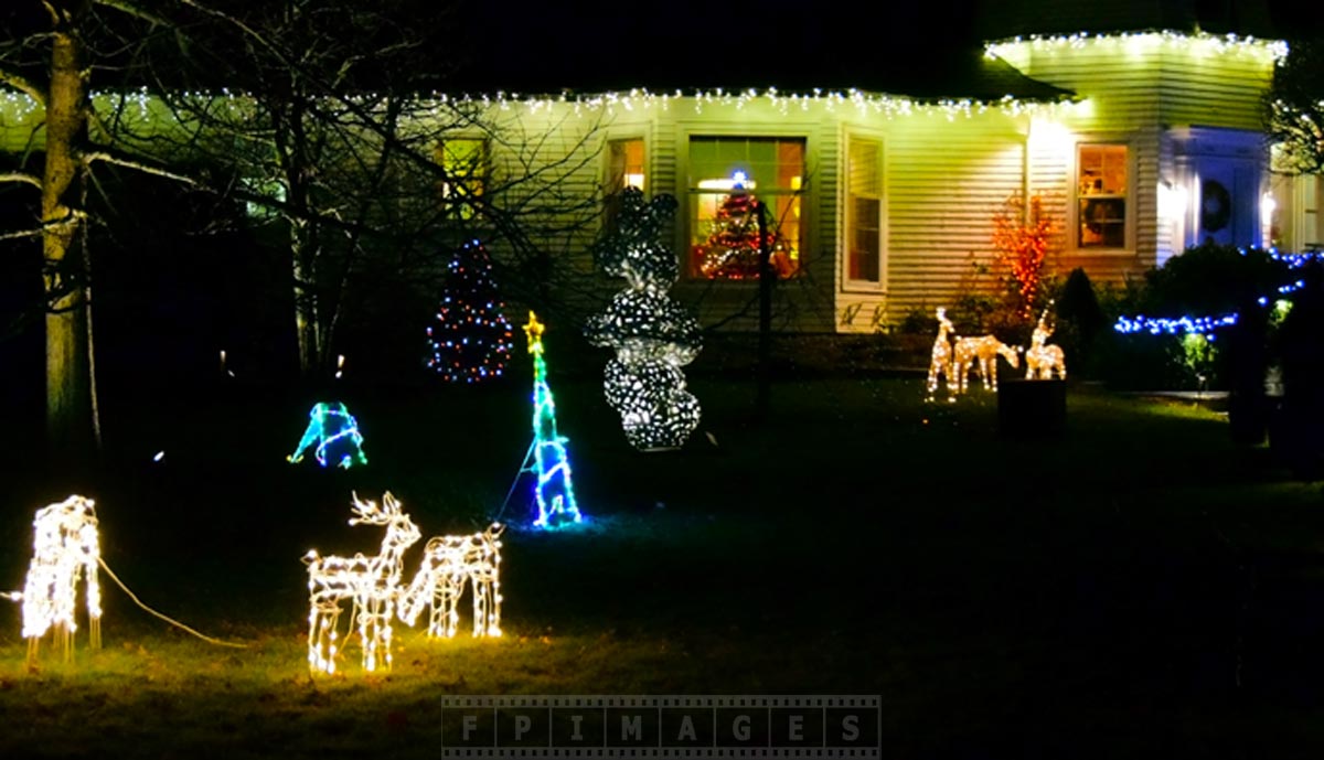 Xmas lights outdoor decorations saint andrews canada