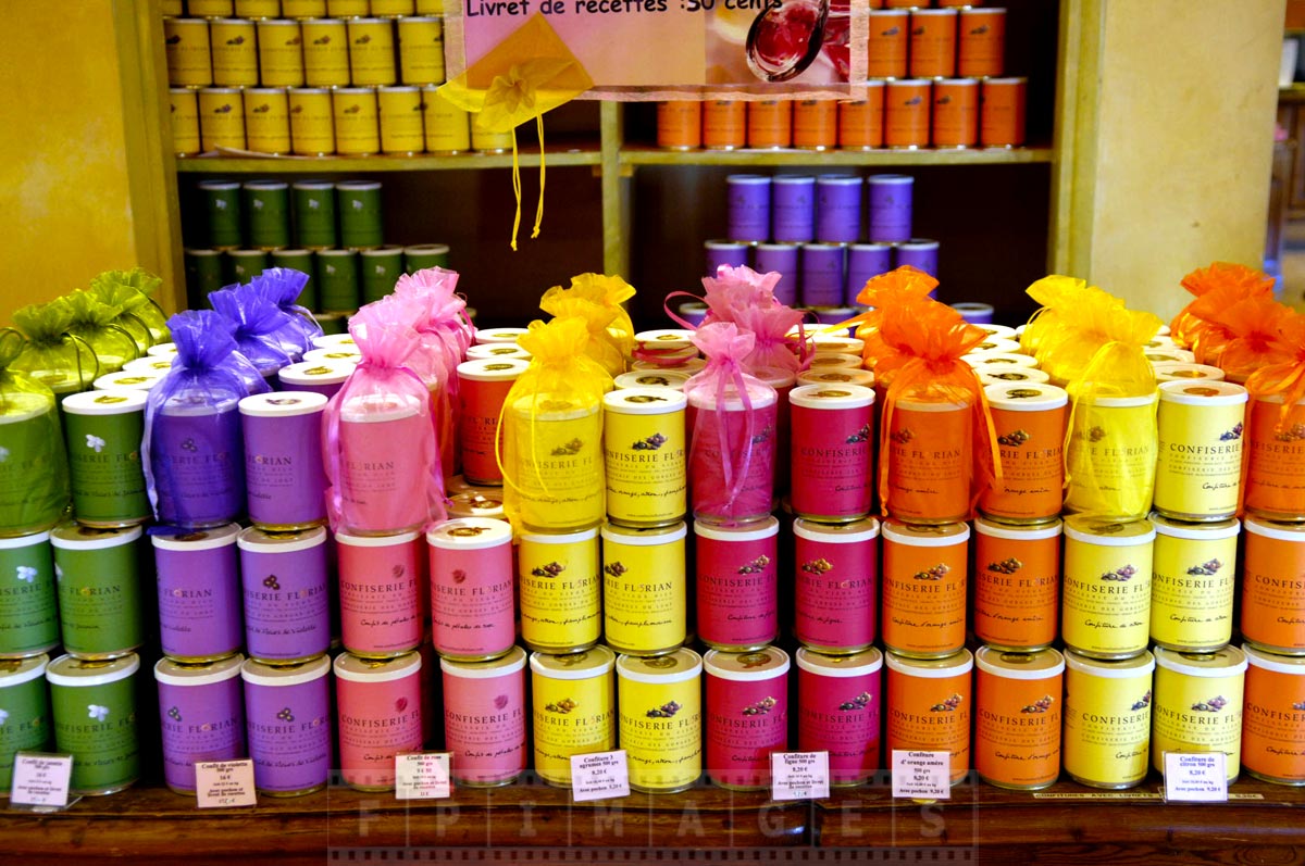 Colorful gift boxes at Florian store